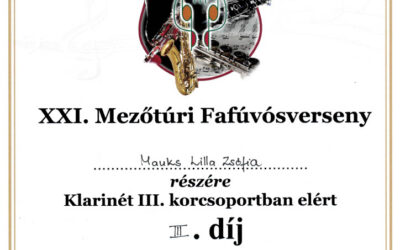 Harmadik helyezés a Mezőtúri Fafúvósversenyen